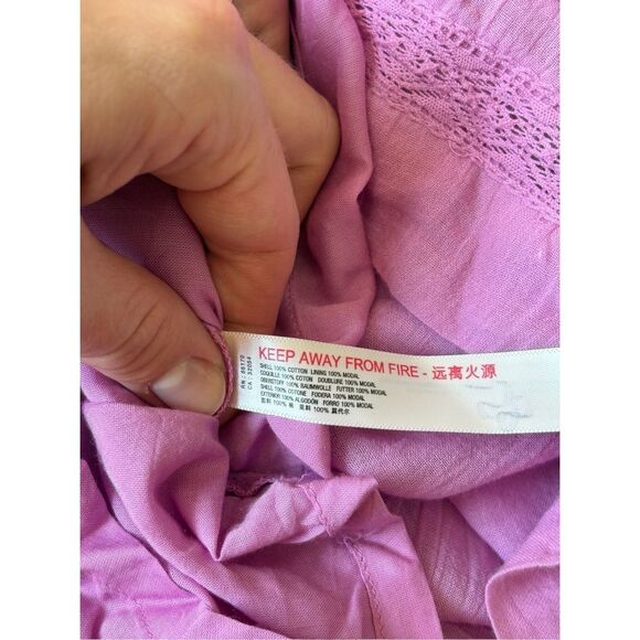 Free People Seashell Skort Romper size M Pink Boho - Picture 8 of 10